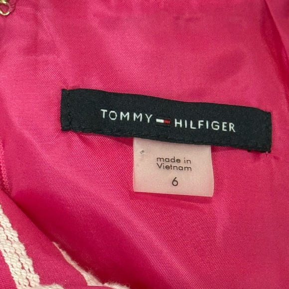 Tommy Hilfiger NWT Pink and White Striped Sleeveless Dress fully lined size 6 - Picture 13 of 14